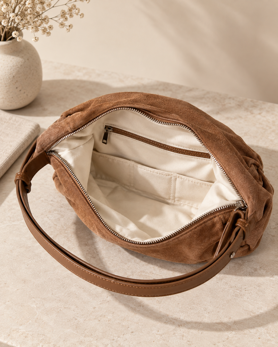 Sac Croissant Daim