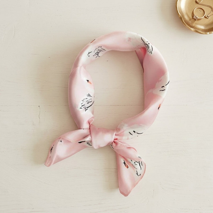 Mini Carré Satin 50 cm – Rose pâle
