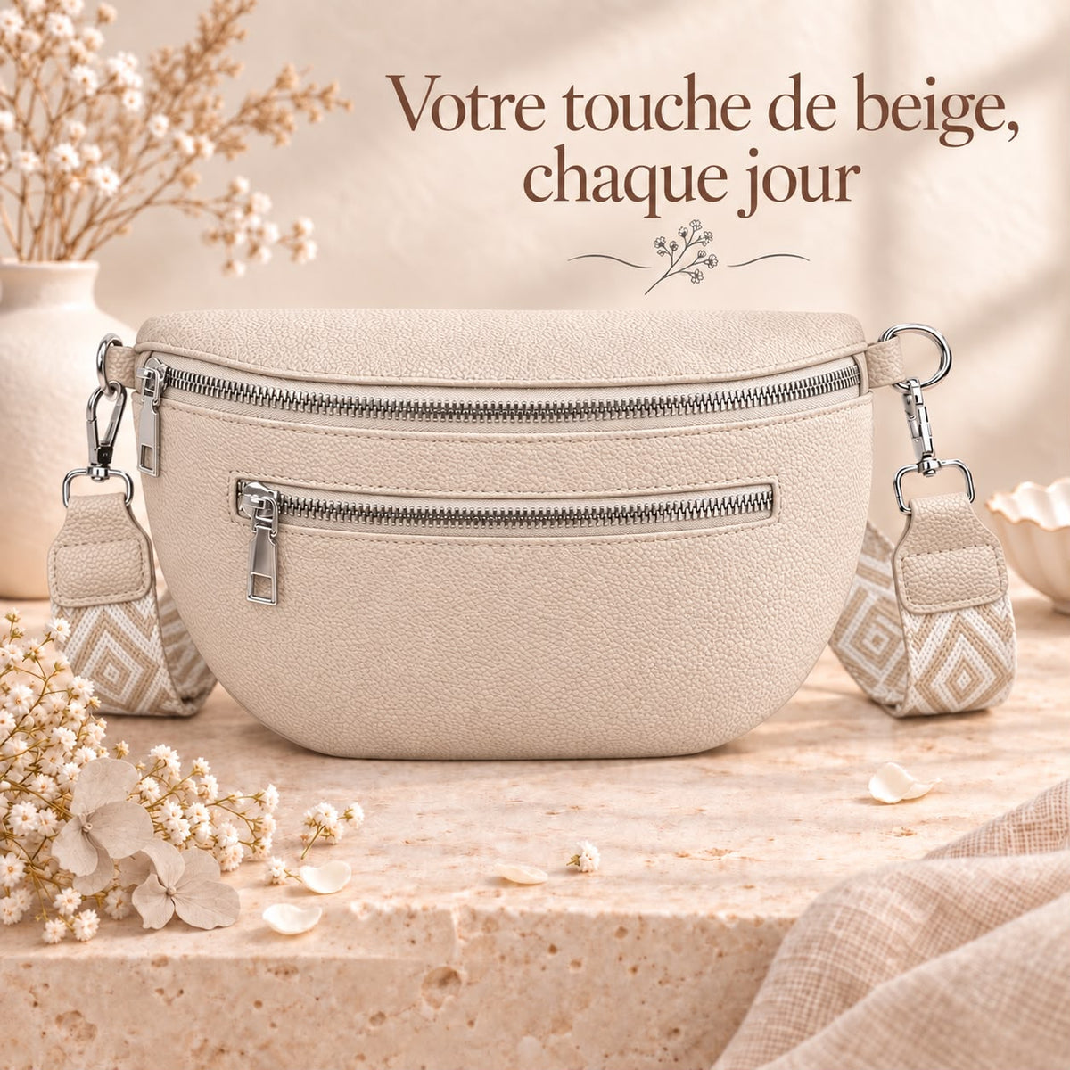 Sac banane simili cuir