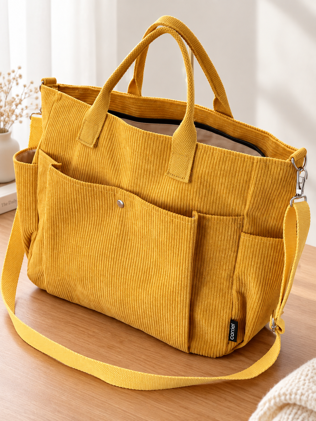 Sac Velours Côtelé