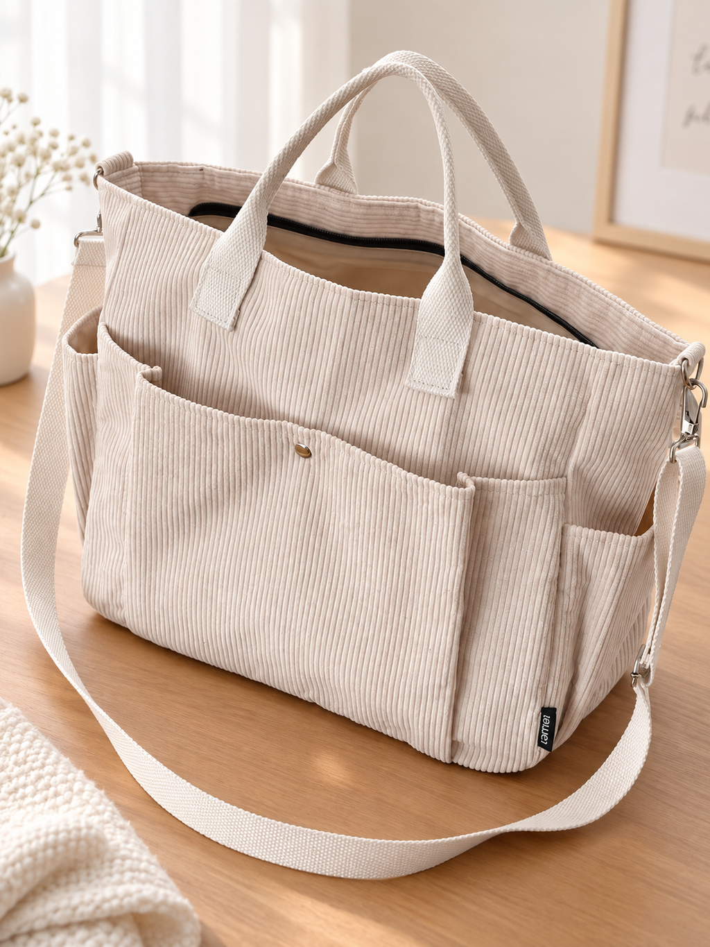 Sac Velours Côtelé