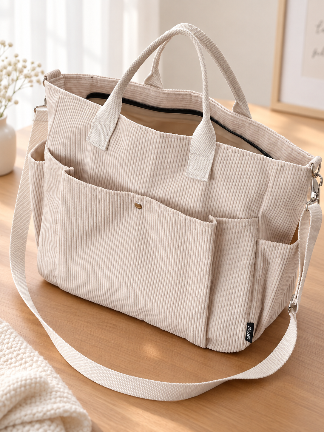 Sac Velours Côtelé