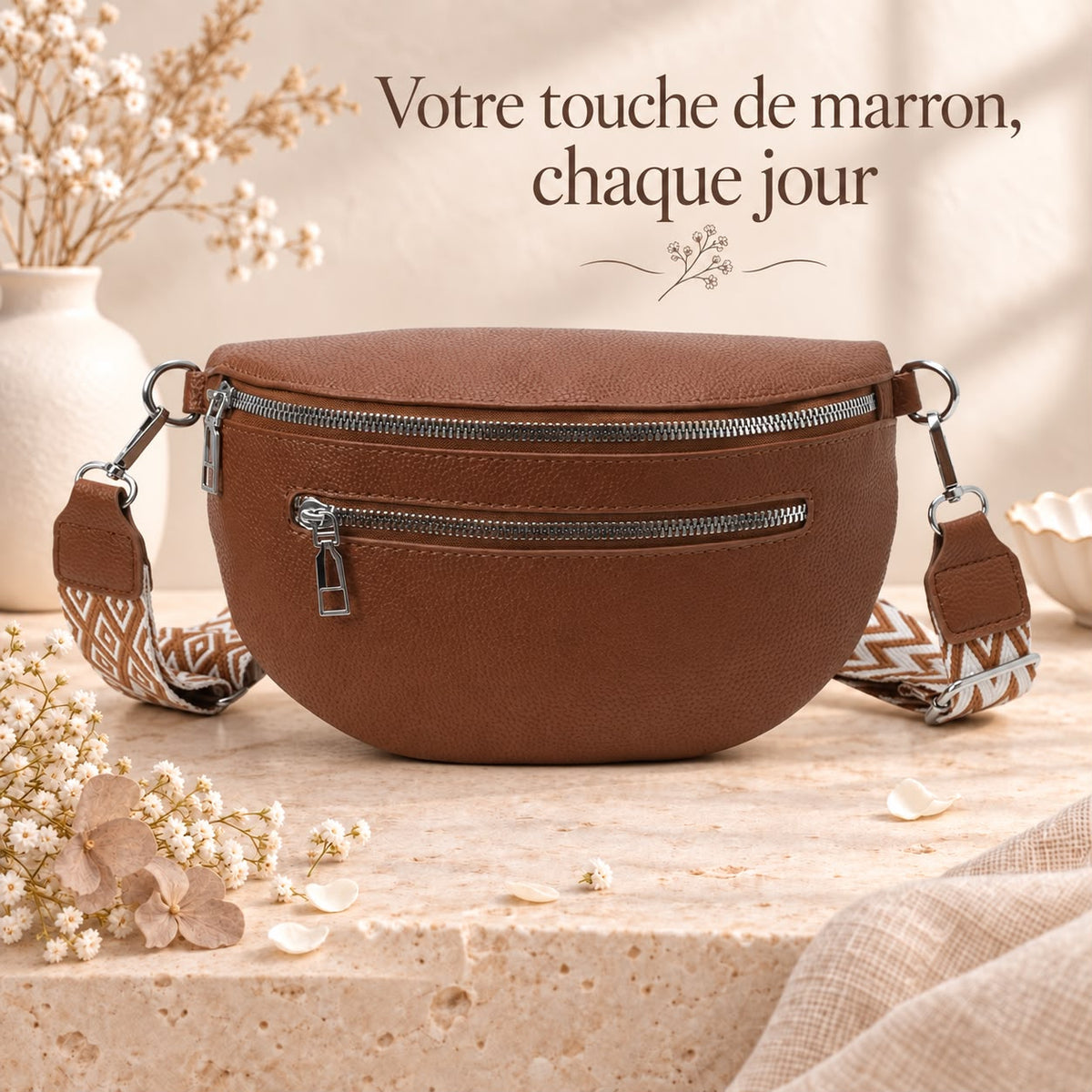 Sac banane simili cuir