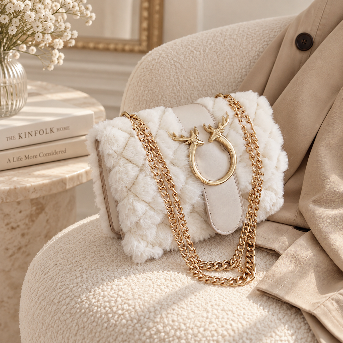Sac Teddy Chaîne dorée