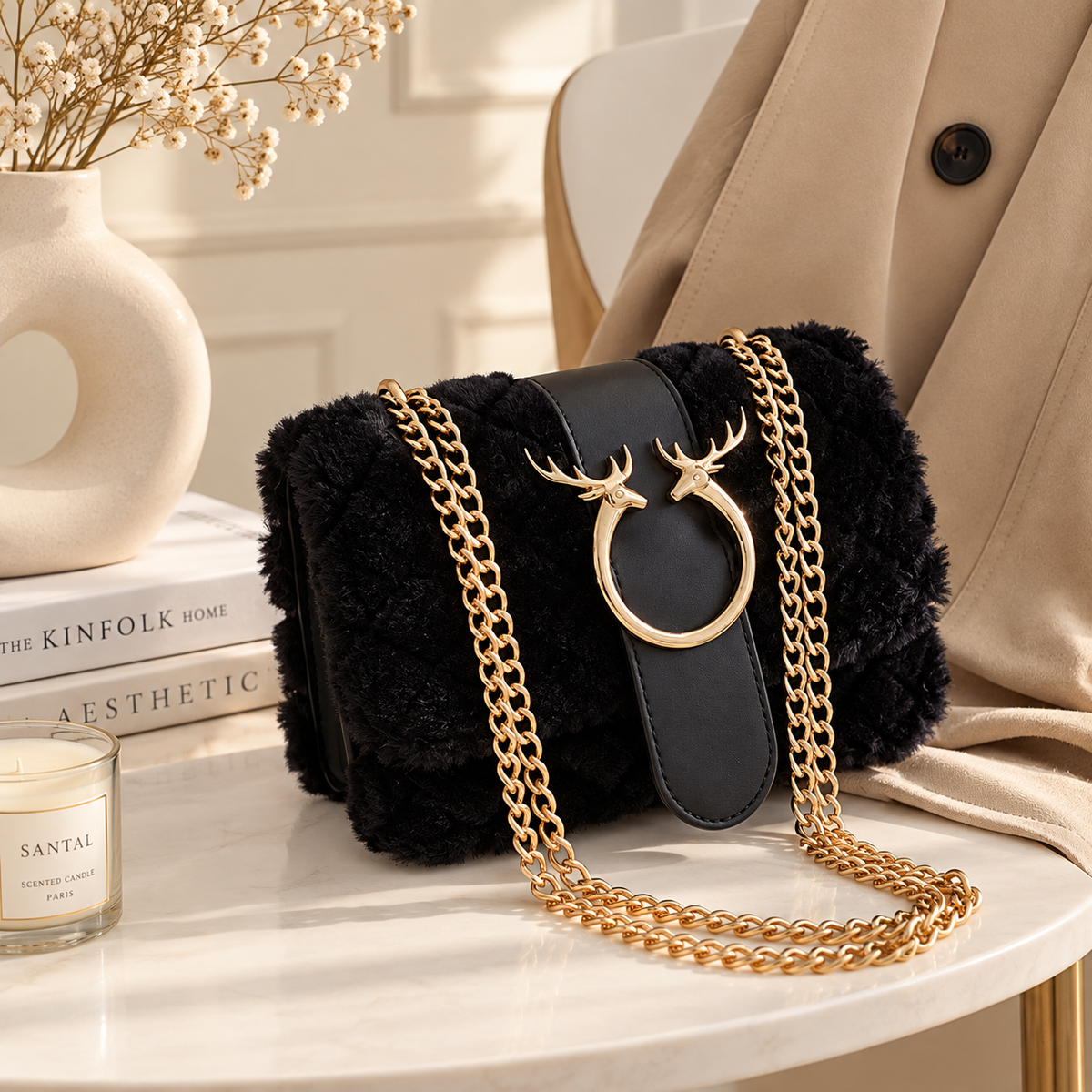 Sac Teddy Chaîne dorée