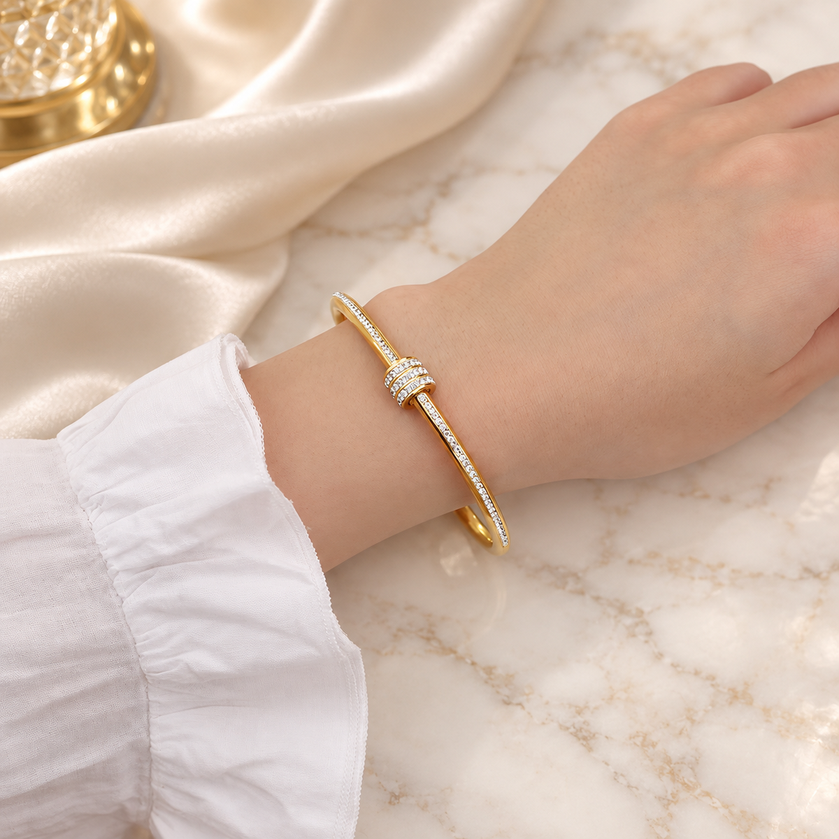 Jonc strass Fermoir bijou