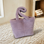 Cabas Peluche d’Hiver Lilas – Brin de Charme
