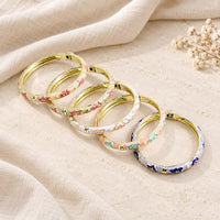 Jonc émaillé fin Bicolore