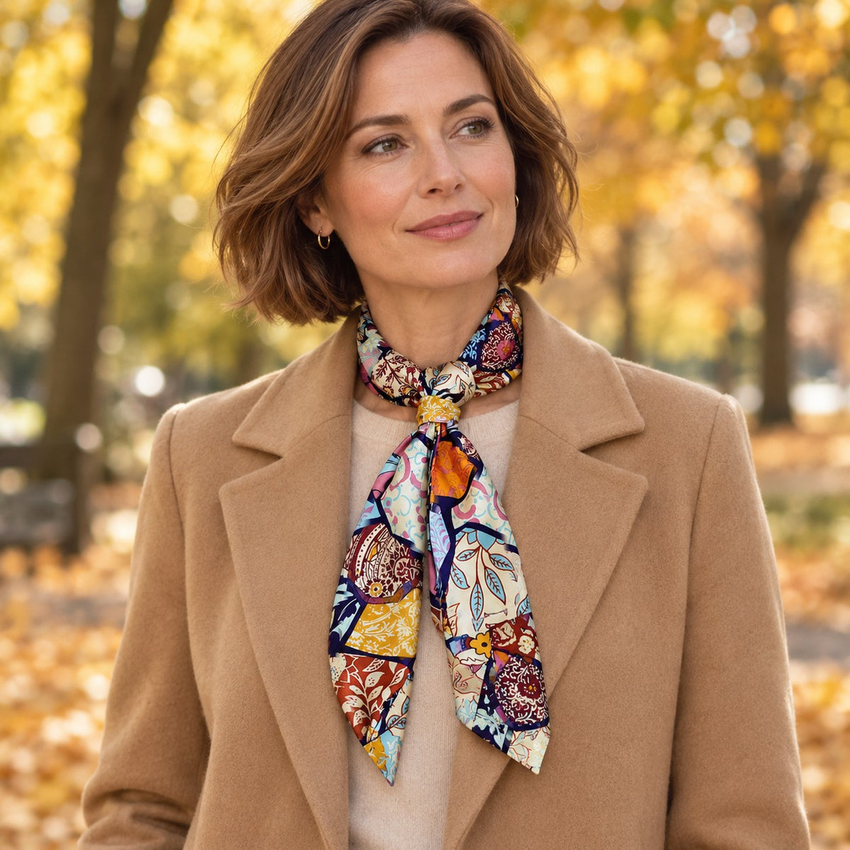 Foulard Ruban Double Face – photo portée