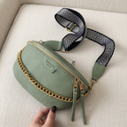 Sac Banane Chaîne Dorée Vert – Brin de Charme
