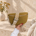 Sac banane velours côtelé